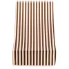Coperture Per Esterno E Accessori- Tenda da sole con anelli per porta essenza righe marrone h 250x140 cm