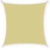 Sale Tenda vela da esterno quadrata ombreggiante essenza in poliestere colore beige 3x3 metri Coperture Per Esterno E Accessori