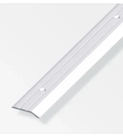 Ferramenta Per Mobili E Infissi-Alfer aluminium Terminale 30x5 alluminio argento forato - 2 metri.