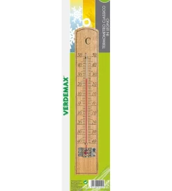Clearance Termometro classico legno faggio mm 200x36 Attrezzatura Giardinaggio