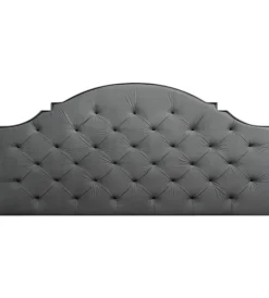 Letti E Comodini- Testiera matrimoniale adesiva "elegant" grigio 78x165 cm