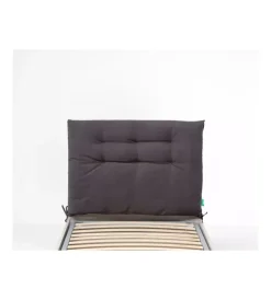 Letti E Comodini- Testiera singola in tessuto trapuntato "soffy" antracite 90 cm