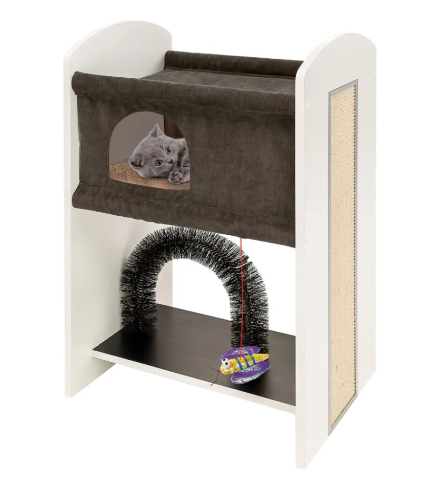 Ferplast Giochi|Tiragraffi "leo" saltagatto, 40x55x80 cm -