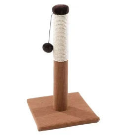 Outlet Tiragraffi per gatti "pa 4014" ricoperto con moquette - 29x29x53h cm. - . Giochi