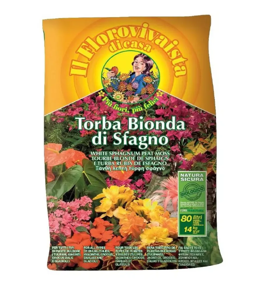 Clearance Torba bionda di sfagno euroterriflora 70 litri Coltivazione E Cura
