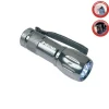 Illuminazione Per Interno-Velamp Torcia in alluminio 9 led, 25 lumen, con astuccio