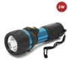Illuminazione Per Interno-Velamp Torcia led a pila in alluminio e gomma 110 lumen