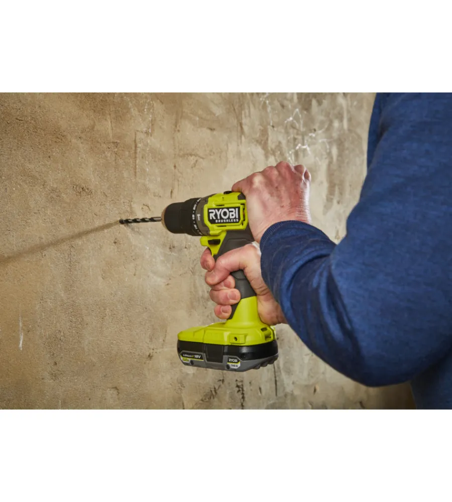 Trapani E Avvitatori-Ryobi Trapano a percussione a batteria "rpd18bl1-0" 18v, solo corpo macchina