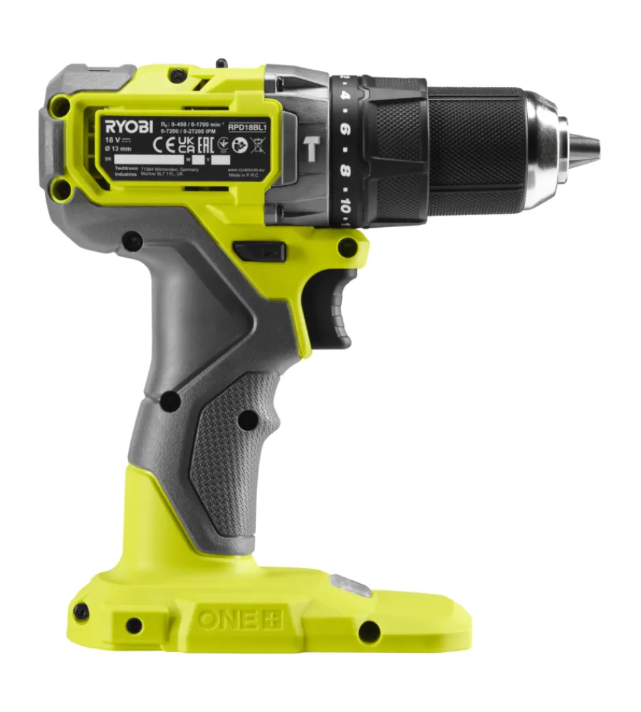 Trapani E Avvitatori-Ryobi Trapano a percussione a batteria "rpd18bl1-0" 18v, solo corpo macchina