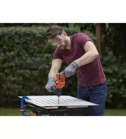 Trapani E Avvitatori-Black+Decker Trapano a percussione elettrico 