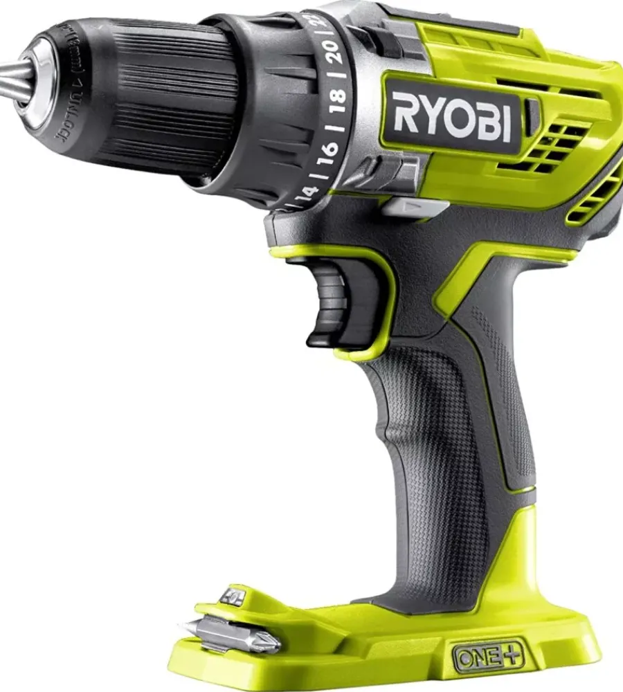 Trapani E Avvitatori-Ryobi Trapano avvitatore a batteria "r18dd3-0" 18v, solo corpo macchina