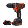 Trapani E Avvitatori-Black+Decker Trapano avvitatore a batteria compatto "bdcdd12kb-qw" 2 batterie 10,8v 1,5ah