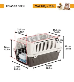 Sale Trasportino atlas 20 open marrone - Trasportini Per Cane
