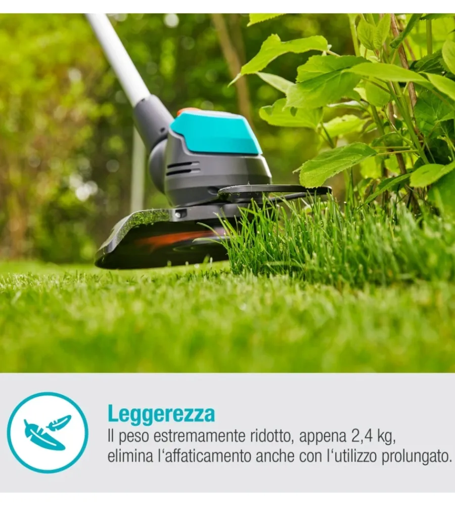 Gardena Decespugliatori|Trimmer a batteria "easy cut 23" 18v 2ah e caricabatterie