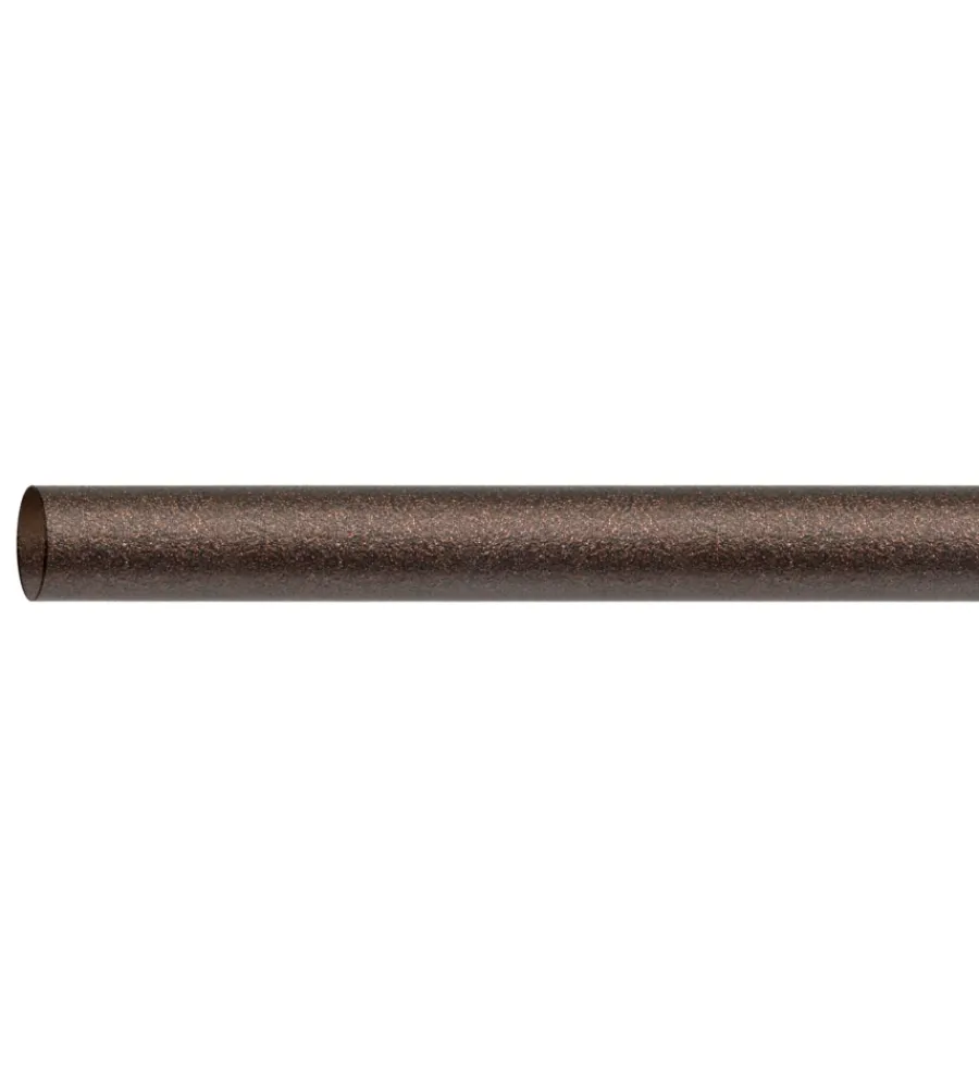 Outlet Tubo da 150 cm decorativo colore ruggine per tende leggere diametro 13 mm Tessile D'Arredo