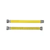 Accessori Gas- Tubo giunto gas flessibile ed estensibile in acciaio inox 100/200 mm. m/f 1/2"