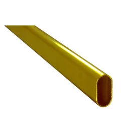 Ferramenta Per Mobili E Infissi- Tubo per armadi ovale - 90 cm. - ottonato