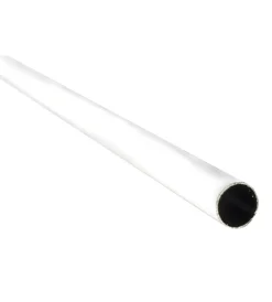 Ferramenta Per Mobili E Infissi- Tubo per armadi tondo rivestito - 200 cm. - bianco