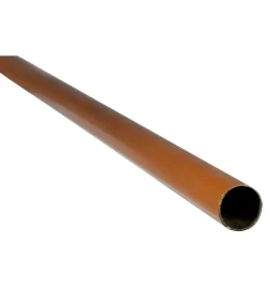 Ferramenta Per Mobili E Infissi|Tubo per armadi tondo rivestito - 120 cm. - marrone