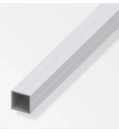 Alfer aluminium Ferramenta Per Mobili E Infissi|Tubo quadrato 23.5 alluminio argentato 0.3