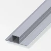 Officina E Garage-Alfer aluminium Tubo quadrato 23.5 2l 180° alluminio - 1 metro.