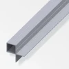 Ferramenta Per Mobili E Infissi-Alfer aluminium Tubo quadrato 23,5 2lati int alluminio - 1 metro.