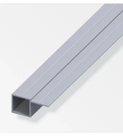 Alfer aluminium Officina E Garage|Tubo quadrato 23.5 1lato alluminio - 1 metro.
