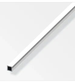 Alfer aluminium Ferramenta Per Mobili E Infissi|Tubo quadrato alluminio 10x10 bril.- 1 metro.