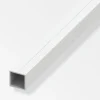 Ferramenta Per Mobili E Infissi-Alfer aluminium Tubo quadrato 7,5x10 pvc bianco - 1 metro.
