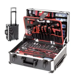 Set Valigette Con Accessori-Ribimex Valigetta trolley con utensili composta da 356 pezzi