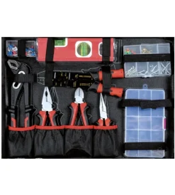 Set Valigette Con Accessori-Ribimex Valigetta trolley con utensili composta da 356 pezzi