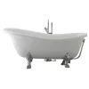 Outlet Vasca da bagno "carezza" bianca, 167x75,2x64,3 cm Ceramiche E Accessori