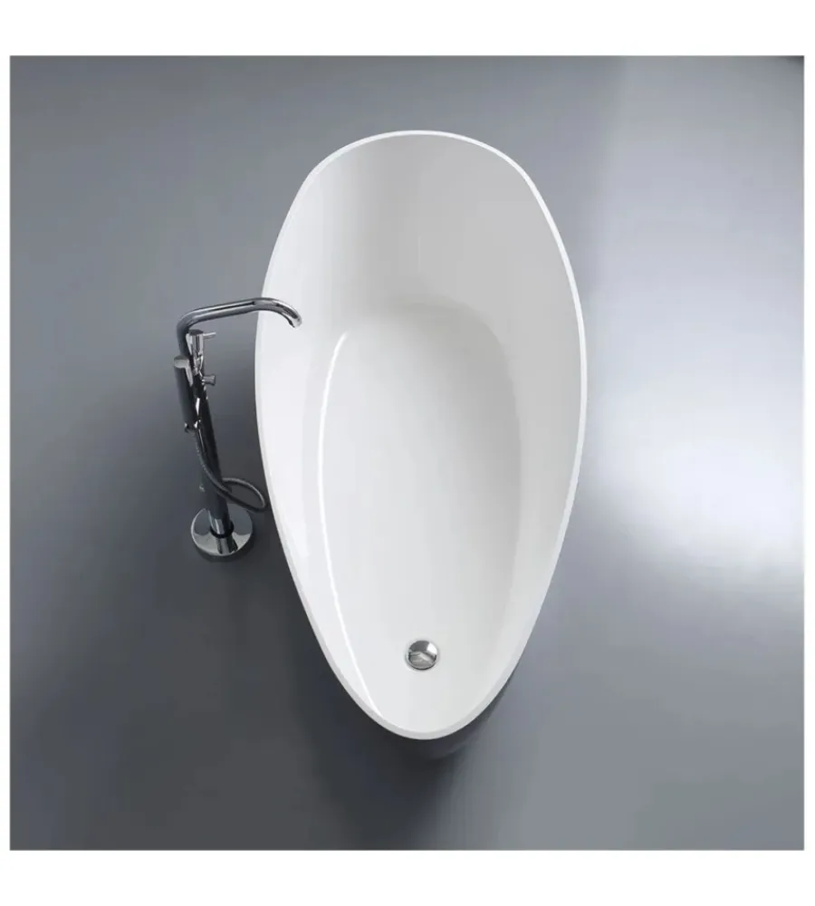 Ceramiche E Accessori- Vasca da bagno "maggiore" grigia, 157x71x56 cm