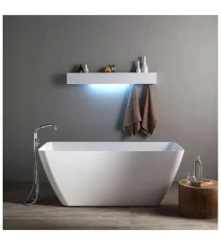 Ceramiche E Accessori|Vasca da bagno "transimeno" bianca, 159x70,5x61,8 cm