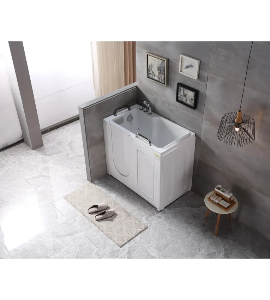 Ceramiche E Accessori- Vasca per anziani con sportello apertura a sinistra 110x63x97 cm