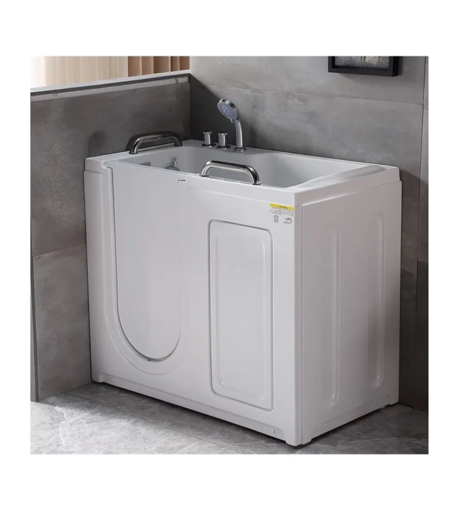 Ceramiche E Accessori- Vasca per anziani con sportello apertura a sinistra 110x63x97 cm