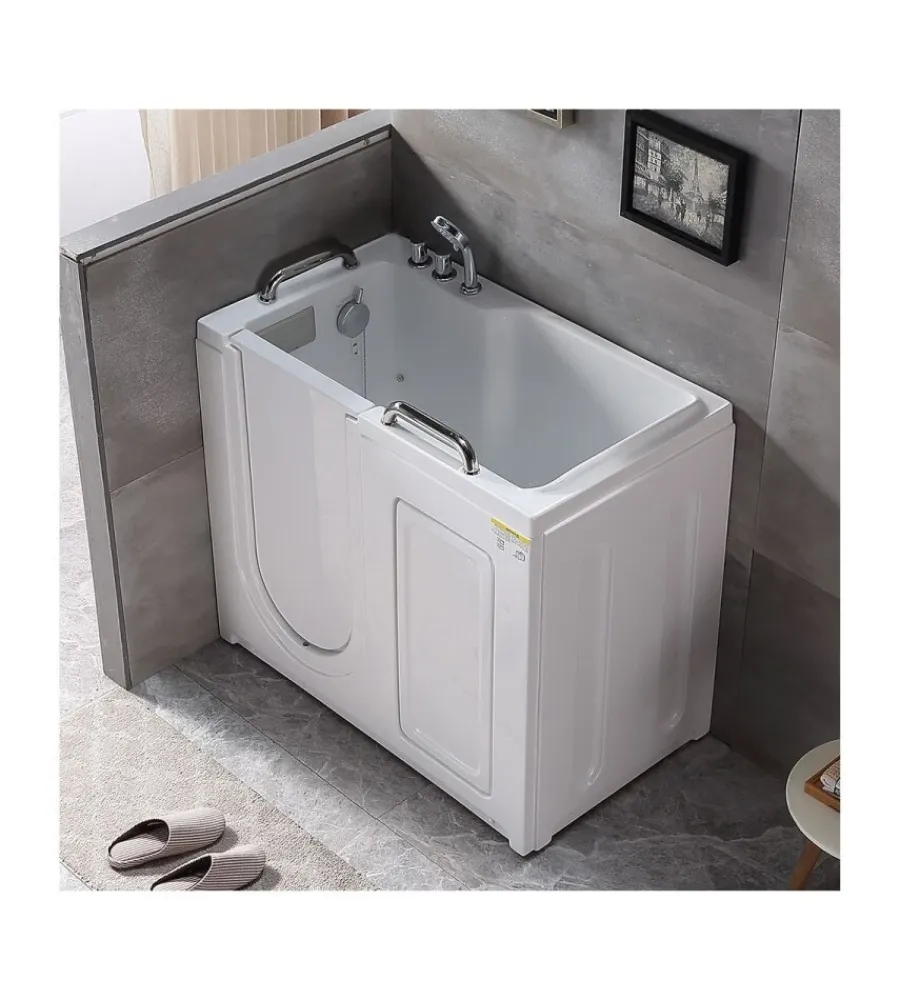 Ceramiche E Accessori- Vasca per anziani con sportello apertura a sinistra 110x63x97 cm
