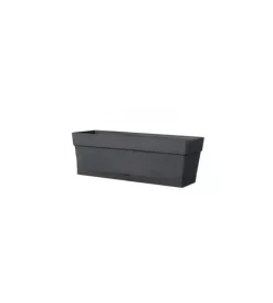 Coltivazione E Cura|Vaso da giardino "casetta save" antracite, 49 cm