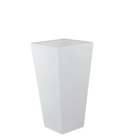 Clearance Vaso da giardino "geco" bianco 28x28x60cm, 1xe27 Illuminazione Per Esterno