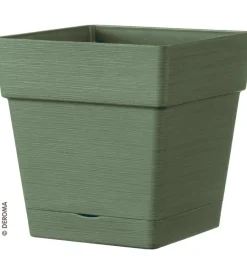 Coltivazione E Cura- Vaso da giardino "quadro save" verde lichene, 17 cm
