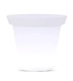 Illuminazione Per Esterno- Vaso decorativo da esterno luminoso led rgb 35,5x32,5 cm