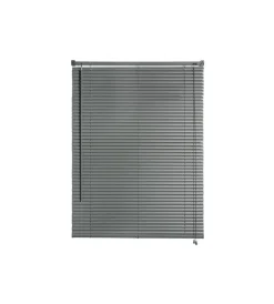 Online Veneziana in vinile grigio con lamelle da 25 mm, 90x160 cm Tessile D'Arredo
