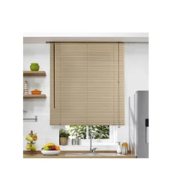Outlet Veneziana in vinile tortora con lamelle da 25 mm, 60x130 cm Tessile D'Arredo