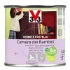 Flatting E Vernici Legno-V33 Vernice per legno - vernice pastello camera dei bambini - bianco panna - 0,25 litri