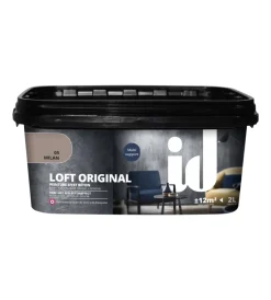 Best Vernice pittura decorativa loft original effetto cemento, colore marrone - 2 lt Pitture Decorative