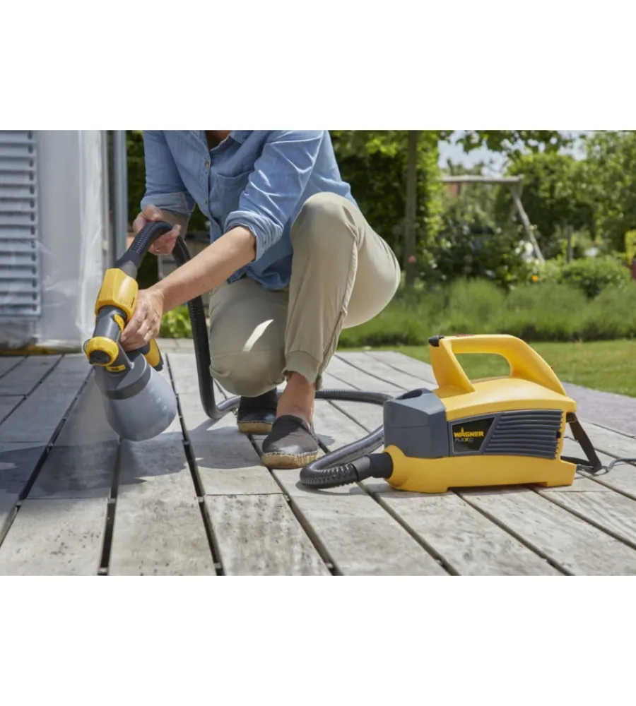 Verniciatore a spruzzo elettrico "flexio w 690" 630 w + prolunga 60 cm Pistole Per Verniciatura
