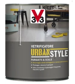 Vetrificatore parquet - urban style - grigio cemento satinato - 0,75 litri Vetrificatori Manutenzione Parquet
