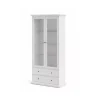 Outlet Vetrina "paris" 2 ante in vetro e 2 cassetti, 96x200x46 cm Vetrine E Vetrinette