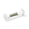 Ferramenta Per Mobili E Infissi- Viti di colegamento in plastica bianca 34 - 40 mm. 4 pz.