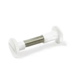 Ferramenta Per Mobili E Infissi- Viti di collegamento - 34 - 40 mm. - bianco - 4 pz.